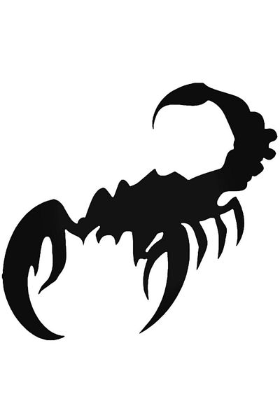 Universal Scorpion 3 Sticker Car Auto Rigging Wall Sticker 20 cm