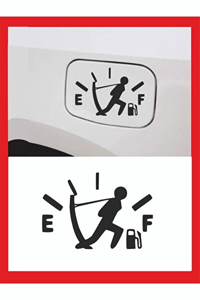 EYBA STİCKER ملصق رجل سحب خزان البنزين 13*9 سم