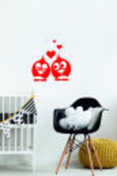 EYBA STİCKER Autocolant pentru priză Love Birds-oto Sticker-18x18cm