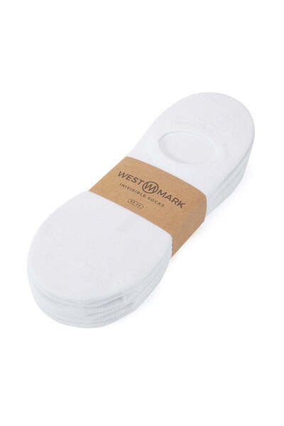 WESTMARK LONDON Set of 7 White Cotton Short Women's Socks - INVISIBLE