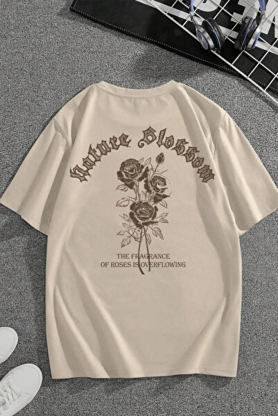 NoVibe Tricou unisex din bumbac cu mânecă scurtă, argintiu natural