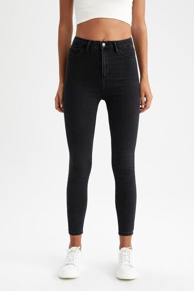 DeFacto Ψηλόμεσο τζιν παντελόνι Super Skinny Fit