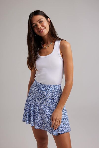 DeFacto White Ribbed Camisole U-Neck Undershirt - A1665ax23sm