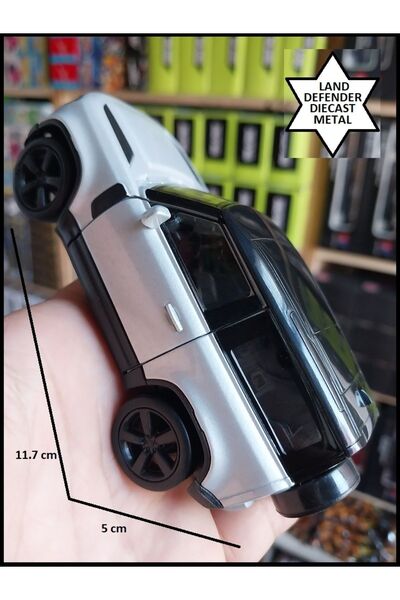 OYUNCAKSAHİLİ Land Rover Defender Jip Diecast Metal Orijinal Koleksiyon Pullb...