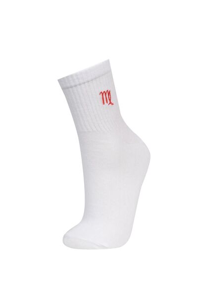 DeFacto Cotton Unisex Socks - Virgo and Icon C8399axns