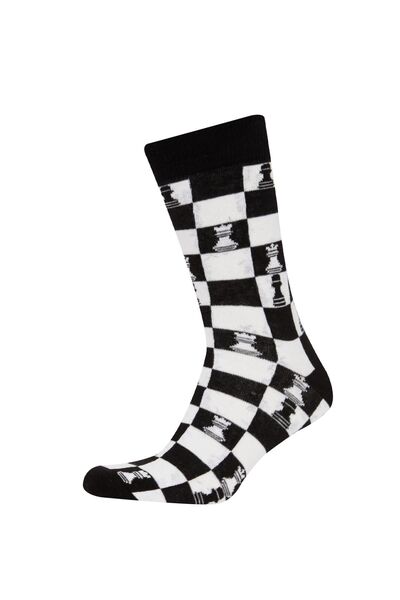 DeFacto Set of 2 Cotton Long Socks for Men - D5708axns