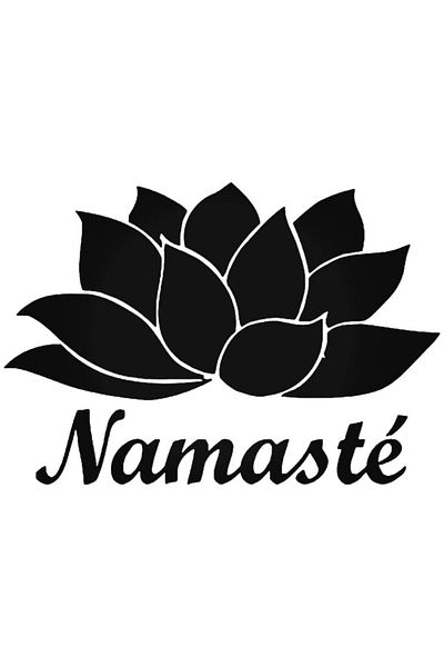 Universal Autocolant Yoga Namaste Lotus 8 Autocolant de perete pentru mașină Auto Cresta 20cm