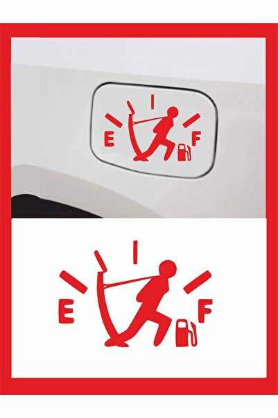 EYBA STİCKER ملصق رجل سحب خزان البنزين 13*9 سم