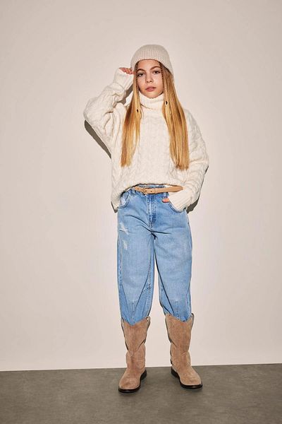 DeFacto Dívčí kalhoty Slouchy Fit Skinny Jeans B2683A823Wn