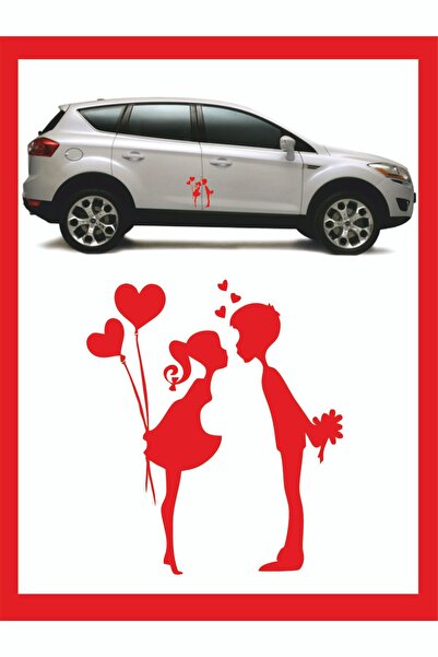 EYBA STİCKER New Trend 18*15cm Kissing Kids Sticker with Balloons and Hearts