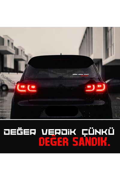 EYBA STİCKER Cufăr Valabil - Autocolant scris pe spatele vehiculului, pentru tractor și mașină
