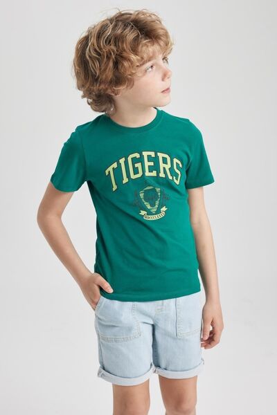 DeFacto Κοντομάνικο μπλουζάκι για αγόρι με στάμπα - Crew Neck Z2797a623sm