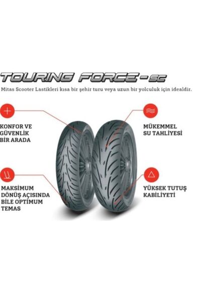 Mitas Yamaha Xmax250 Xmax300 120/70-15 56p 140/70-14 68p (2025 ÜRETİM) Uyumlu