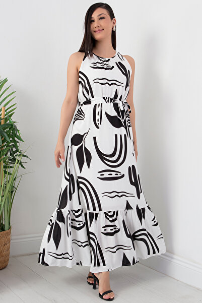 PULLIMM Φόρεμα Halter Neck Piping - 1052-3107