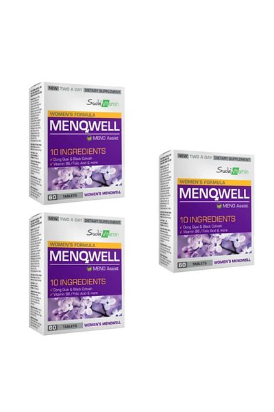 Suda Vitamin MENOWELL 60 Tablets - 3 Pieces