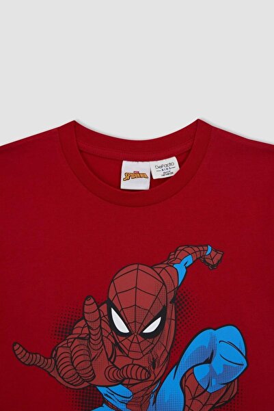 DeFacto Erkek Çocuk Marvel Spiderman Lisanslı Kısa Kollu Pijama Takım A7487a823sm