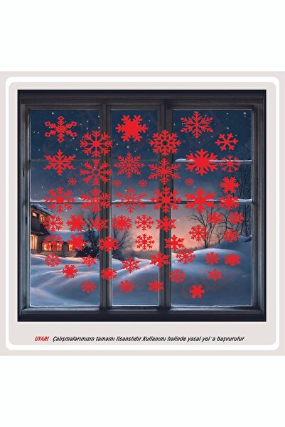 EYBA STİCKER Новогодишни снежинки смесени стъклени витрини декоративни стикер...