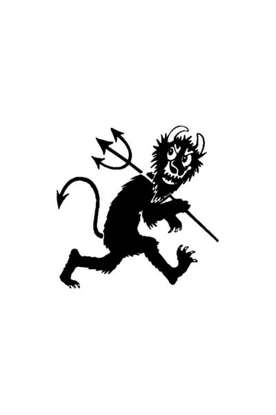 Universal Autocolant Devil Păruit Auto Auto Cresta Autocolant Perete Autocolant Decorativ Acasă 20 Cm
