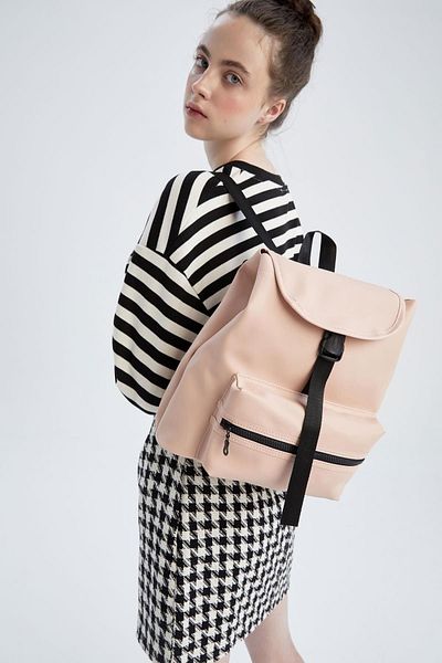 DeFacto Women's Defacto Fit Large Faux Leather Backpack