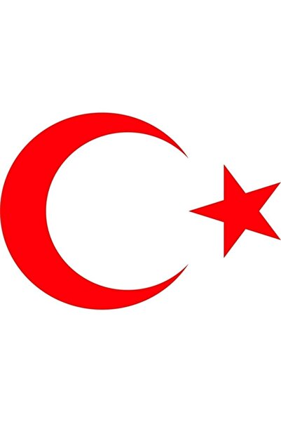 EYBA STİCKER Kırmızı Renk Türk Bayrağı Sticker Ay Yıldız Araba Oto Sticker 30...