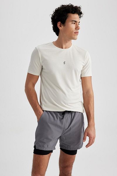 DeFacto Sportovní Slim Fit tričko Crew Neck Printed - X6142az23sp