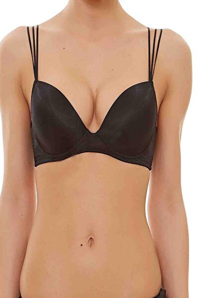 MİSS CLAİRE Kadın Siyah 10-137 Destekli Balenli Fonksiyonlu Sütyen