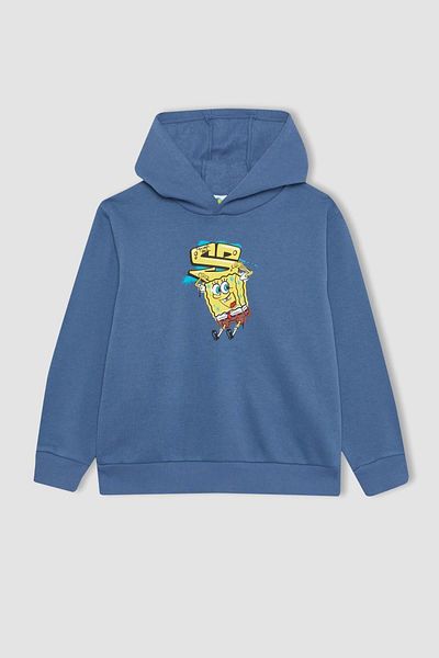 DeFacto Boy's Spongebob Patterned Crew Neck Sweatshirt - B2942a823wn