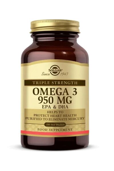 Solgar Omega 3 950 Mg 100 Yumuşak Jelatinli Kapsül