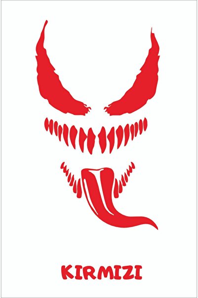 EYBA STİCKER ملصق Venom مقاس 20 × 10 سم - سيارة، دراجة نارية، خوذة، كمبيوتر م...