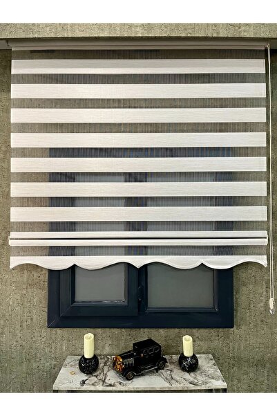 VOLPER MEKANİK Vp 913 Stor Zebra Perde Bambu Krem Etek Dilimli