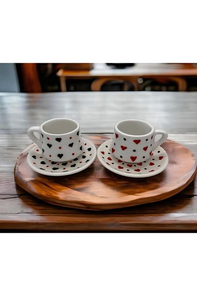 nutyaart Ceramic Cup Dress Gift Set of 2