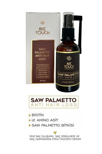 AVE TOUCH Saw Palmetto - 50ml Anti Hair Loss and Hair Thickening Care Serum
