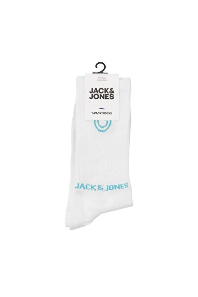 Jack & Jones 12252046   Λογότυπο Jacsmiley Tennis Sokkusu - Λευκό και Μπλε