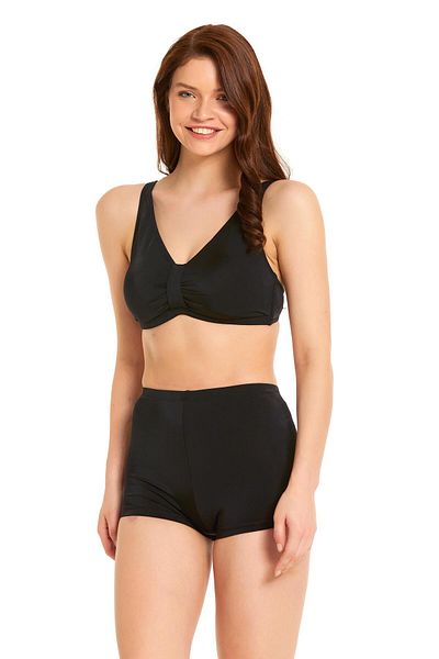 Argento Recovery Black Shorts Bikini Set