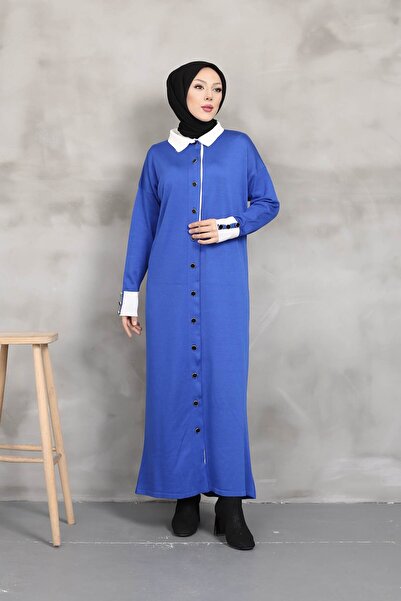 Miraystyle Gömlek Yaka Tam Boy Merserize Hırka