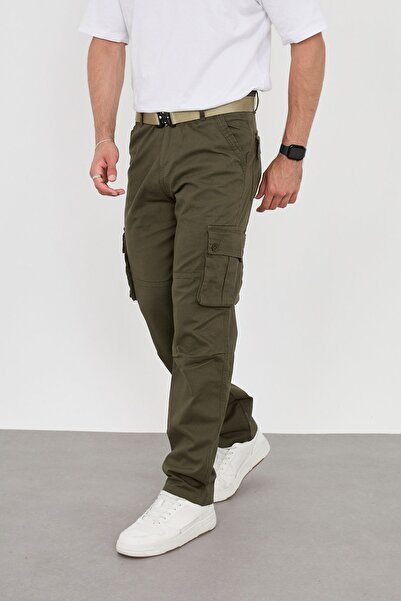 FRANKNESS JNS Ανδρικό παντελόνι Cargo New Season - Άνετη εφαρμογή, ύφασμα Lycra Gabardine