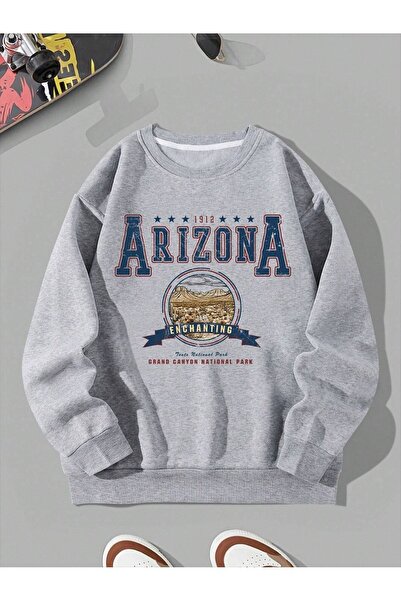 StartMore Φούτερ Unisex με στάμπα Arizona, τριών κλωστών, σε μεγάλο μέγεθος, ...