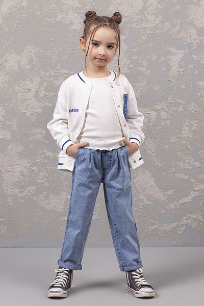 DMB BOYS & GIRLS Thin Girl's - Comfortable Elastic Waist Jeans