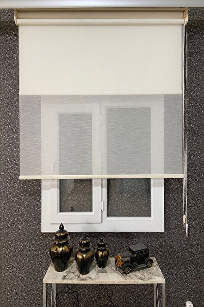 VOLPER MEKANİK Volper Vp1085 Çift Mekanizmalı Tül Ve Stor Perde Ekru Krem