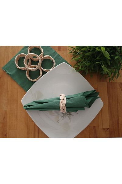 Butik 6-Piece Rattan Napkin Ring - Hobby Cafe Ring