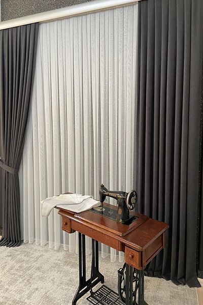 VOLPER MEKANİK Velvety Island Background Curtain 1 Piece 100 Cm Single Wing 1 X 2.5 Pleat Anthracite Color (Renso Gift)