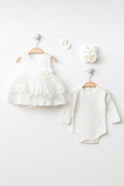 Genel Markalar Kız Bebek Mevlüt Elbisesi Yeni Doğan Özel Gün Kıyafeti