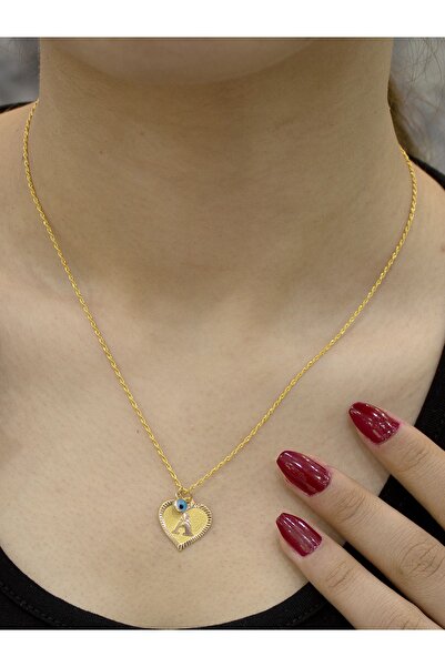 Zeynepli gold & jewelry 14 Ayar Altın Kapli A Harfli Kolye