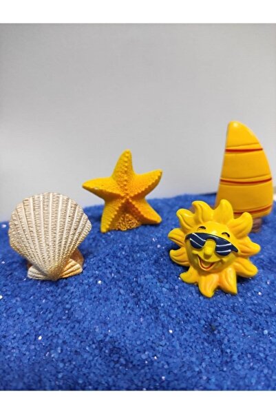 Himi Pasta Süsleri Güneş Yıldız Yelkenli Midye Maket Kürdanlı Cupcake Pasta S...