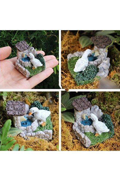 Water Drinking Duck Terrarium Object Miniature Object Terrarium Accessory Terrarium Ornament