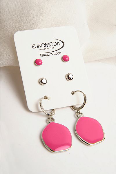 EUROMODA Specially Designed Enameled Ball Earrings Rengarek Dangle Earrings