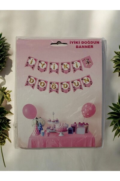 LASAGNA STORE Μίνι Μάους - Διακοσμητικό Πανό Γενεθλίων