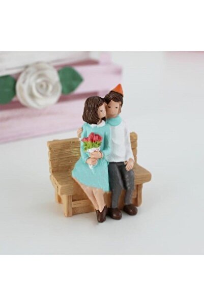 himi teraryum objeleri Bankta Oturan Sevgililer Teraryum Minyatür Obje Terary...