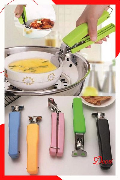 Doori Pan Bowl Holder Handle Pot Pan Tray Holder Practical Plate Holder Tongs