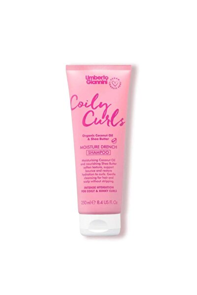 Umberto Giannini 250 مل شامبو كويلي كيرلز النباتي المرطب المكثف الخالي من الك...